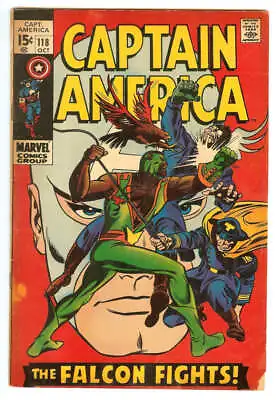 Buy Captain America #118 4.0 // 2nd Appearance Of Falcon Marvel Comics 1969 • 26.80£
