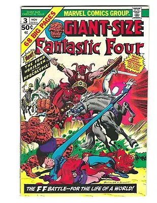 Buy Giant Size  Fantastic Four #3 1974 Unread VF/NM Beauty! Four Horsemen! Combine • 19.76£
