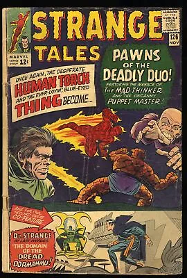 Buy Strange Tales #126 VG- 3.5 1st Appearance Clea & Dormammu! Marvel 1964 • 70.18£