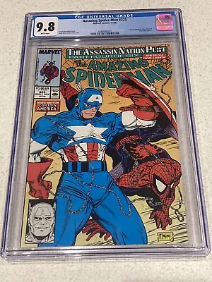 Buy Amazing Spider-man #323 Cgc 9.8 (nm/m) Mcfarlane Captain America Silver Sable • 69.99£