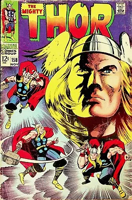 Buy THE MIGHTY THOR # 158 MARVEL 1968 ORIGIN THOR ISSUE 908 Low/Mid Grade • 19.98£