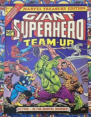 Buy Marvel Treasury Edition #9 - Sept 1976 - Giant Superhero Team-up! - Vfn- (7.5) • 18.74£