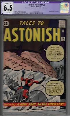 Buy Tales To Astonish  #36   CGC 6.5  -FINE +( COLOR TOUCH)  COPY-1962 3RD ANTMAN • 766.74£