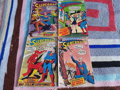 Buy 4 Superman Comics Numbers 203 Jan 68 218 Jul 69 220 Oct 9 250 Apr 72 DC Box 68 • 19.99£
