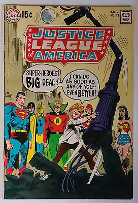 Buy Justice League Of America #73 (dc 1969) Silver Age Est~vg/f(5.0) 1st Ga Superman • 13.19£