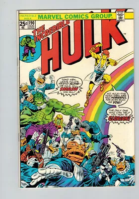 Buy Incredible Hulk (1962) # 190 (6.0-FN) (295868) 1st Glorian 1975 • 13.50£