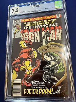 Buy Iron Man 150, 1981, CGC 7.5, Doctor Doom Appearance Newsstand Edition • 70.36£
