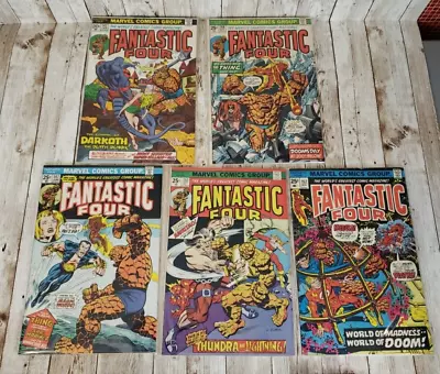 Buy Fantastic Four #142, 146, 147, 151 & 152 Marvel 1973 1974 Keys - 1st App - Orig • 63.22£