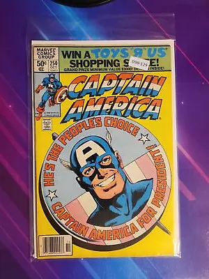 Buy Captain America #250 Vol. 1 8.0 1st App Newsstand Marvel Comic Book D99-129 • 9.49£