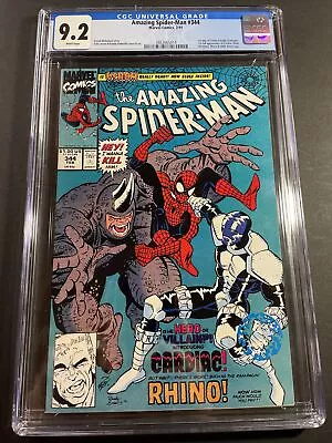 Buy Amazing Spider-Man #344 CGC 9.2  1st Cletus Kasady  White Pages MCU Venom • 31.54£