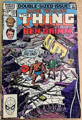 Buy Marvel Two-In-One #100 - 1983 Marvel Comics - Last Issue • 4£
