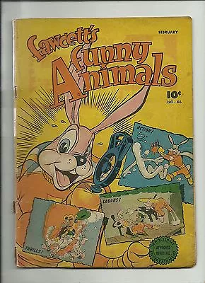 Buy Fawcett's Funny Animals#46 1947  Golden Age Hoppy Captain Marvel Bunny  Solid Gd • 15.98£