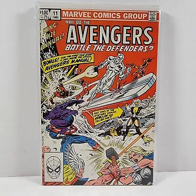 Buy Avengers Annual #11 Vs The Defenders Silver Surfer 1982 • 7.99£