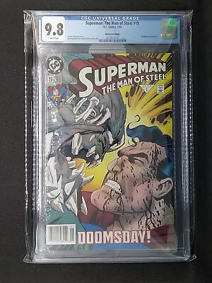 Buy Superman: The Man Of Steel #19 CGC 9.8 DC Doomsday Appearance Newsstand Variant  • 72.38£
