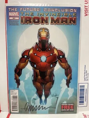 Buy Invincible Iron Man #500, Signed By Mat Fraction, Dynamic Forces COA 43/300 • 20.09£
