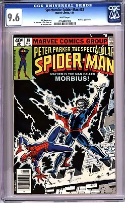 Buy Spectacular Spider-man #38 Cgc 9.6 Wp - Newsstand - Morbius Appearance! • 142.31£