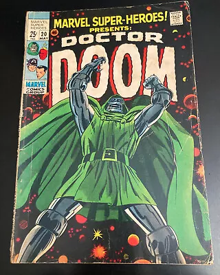 Buy MARVEL SUPER-HEROES #20 **Key 1st Solo DOCTOR DOOM!** (1969 25¢ Giant!) • 104.28£