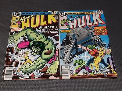 Buy INCREDIBLE HULK #228 229 Set (1978) 1st Appearance Moonstone Marvel Comics • 31.53£