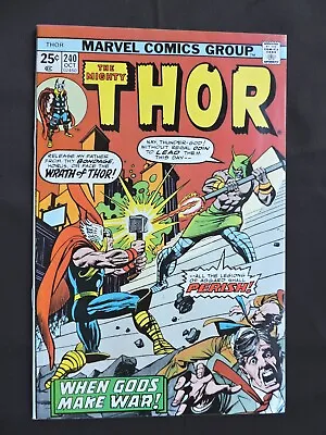 Buy The Mighty THOR No. 240 Comic Book VF+ Oct 1975 (Bronze Age) • 7.06£