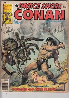 Buy Savage Sword Of Conan 24 - U.S. Marvel - 1977 - Good + • 4.99£