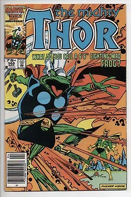 Buy The Mighty Thor 366 Marvel Comic Book 1985 1st Throg Cover Appearance Thor Frog • 19.04£