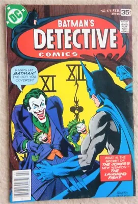 Buy Detective Comics #475 Comic Book Very Fine - Near Mint 1978 Batman Joker Cover B • 157.98£