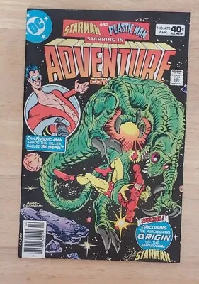 Buy Adventure Comics Vol 46 Issue 470 Vintage Starman / Plastic Man DC Comics 1980 • 9.59£