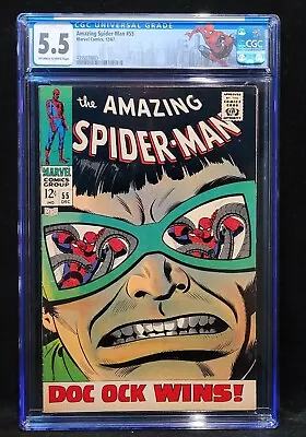 Buy Amazing Spider-Man #55 (1967) CGC 5.5 Custom Label • 119.93£