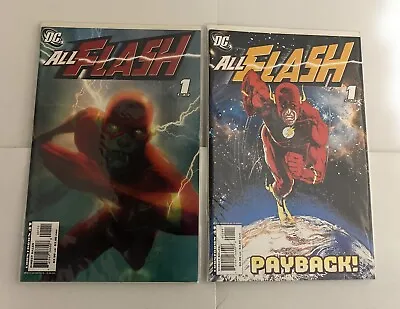 Buy All Flash #1 DC Comics 2007 Payback By Mark Waid + Variant Cover. Lot Of 2 VG. • 7.88£