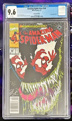 Buy Amazing Spider-Man #346 CGC 9.6 NM+ Venom Cover And Appearance WHITE PAGES • 179.85£