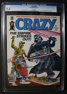 Buy CRAZY #66 Star Wars Empire Strikes Back 1980 Teen Hulk Howard The Duck CGC 9.8 • 173.96£