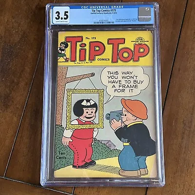 Buy Tip Top Comics #173 (1952) - 1st Peanuts! Snoopy! Charlie Brown! - CGC 3.5 • 1,271.10£