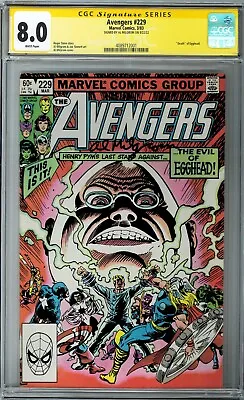 Buy Avengers #229 CGC SS 8.0 (Mar 1983, Marvel) Signed Al Milgrom, Egghead, Hank Pym • 103.94£