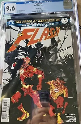 Buy DC Comics Jan 2017 Flash #10 Variant Cover CGC 9.6 • 34.05£