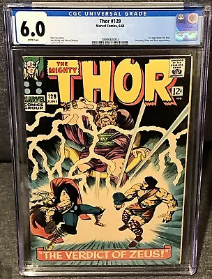 Buy Thor #129 Cgc 6.0 White Pages • 158.36£