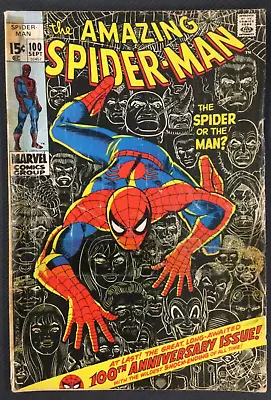 Buy Amazing Spider-Man #100, GD+ 2.5, National Diamond Insert; Anniversary Issue • 158.12£