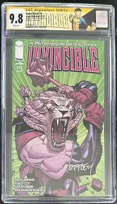 Buy Invincible #115 Ottley Cover Cgc Ss 9.8 Signed By Ryan Ottley (comp) • 196.86£
