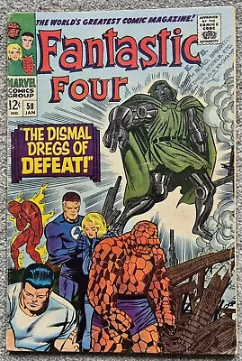 Buy Fantastic Four #58 Stan Lee Jack Kirby 1967 • 25£