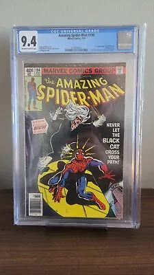 Buy Amazing Spider-Man #194 KEY  NEWSSTAND CGC 9.4 WHITE! (1st Black Cat!) • 519.69£