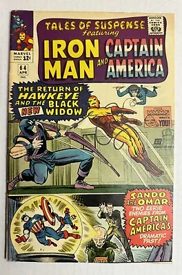 Buy Tales Of Suspense #64 - 1st Appearance Black Widow In New Costume, Iron Man Vg/f • 56.29£