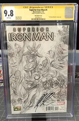 Buy Superior Iron Man #1 R.I. 1:300 75 Years Var. 9.8 Signed (Top Pop/14-9.8)MCU • 300.43£