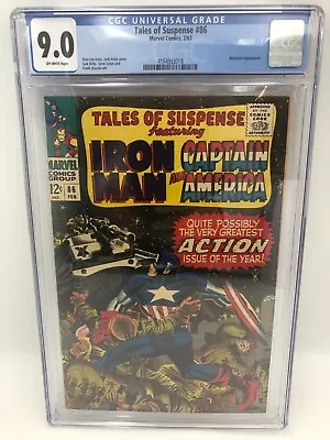 Buy Tales Of Suspense Iron Man Captain America Iron Man #86 CGC 8.5 Marvel 1967 • 149.65£