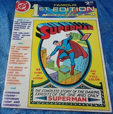 Buy DC Comics Famous 1st Edition C-61 Superman Treasury Sized Comic 1979 64 Pages • 28.69£