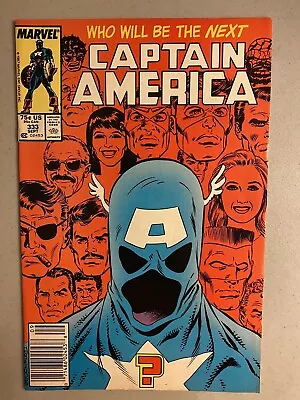 Buy Captain America 333, FN/VF 7.0, Marvel 1987, Newsstand! 1st John Walker As Cap • 15.43£