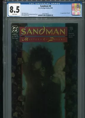 Buy Sandman #8  (1st Death)  CGC 8.5  WP • 79.63£
