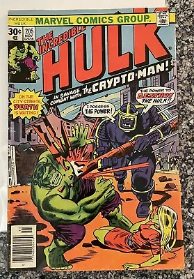Buy Incredible Hulk Vol. 1 #205 (Marvel, 1976)- Newsstand- Fine- Combined Shipping • 4.14£