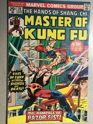 Buy MASTER OF KUNG FU #29 (1975) Marvel Comics VG+ • 11.85£