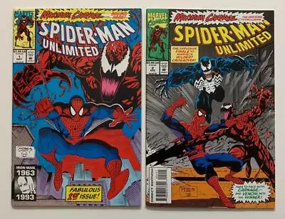 Buy Spider-man Unlimited #1 & #2 Maximum Carnage 1st & Last Part (Marvel 1993) VF/NM • 71.25£