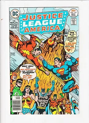 Buy Justice League Of America 137 DC COMIC FAWCETT  1st Superman Vs Captain Marvel • 15.89£