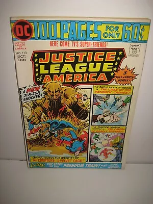 Buy Justice League Of America #113/ 100 Pages/1st Appearance New Sandman 1974 • 6.36£
